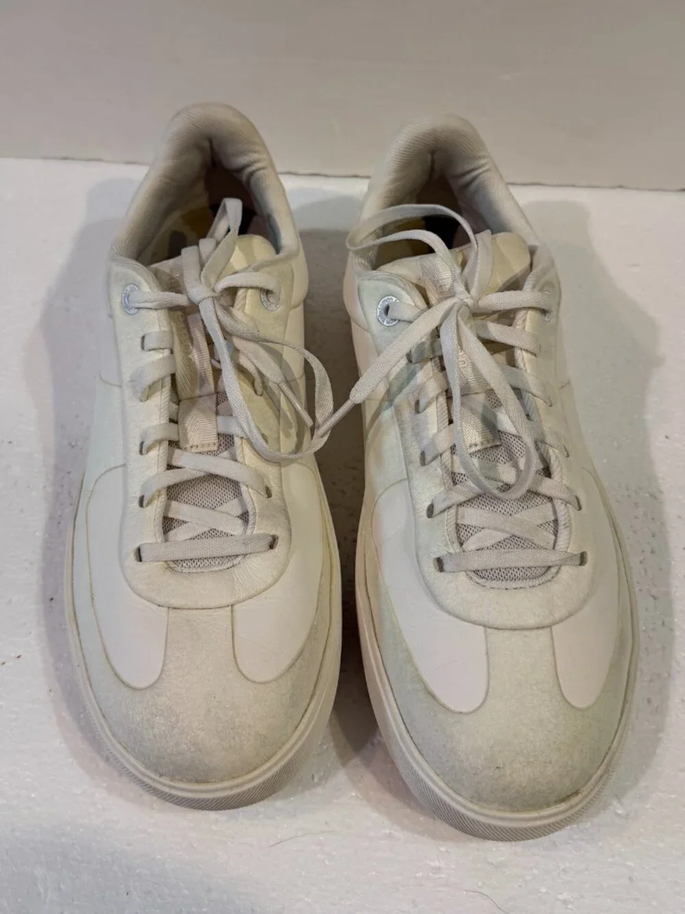 Lululemon Cityverse Sneakers Men's Size 10.5 Triple White Low Top Casual Shoes